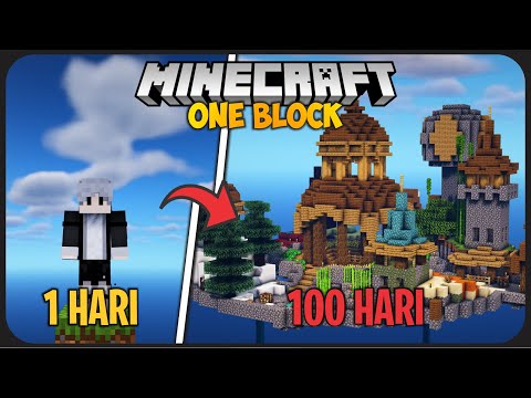 100 Hari di Minecraft Tapi Cuma 1 Block ! – Membuat Semua Biome Di Pulau Melayang !