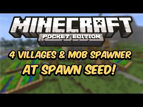 4 Villages at Spawn Seed! (Quadruple Village Seed) – Minecraft Pocket Edition Seed Review