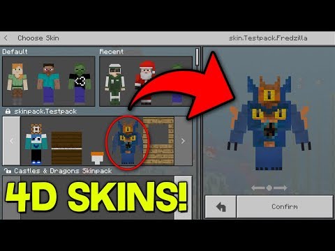 4D SKINS in Minecraft Pocket Edition (1.5.2+)