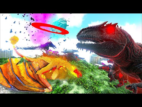 A BATALHA FINAL SE APROXIMA! MEU EXERCITO DE DINOSSAUROS ESTÁ NA PORTA DO INIMIGO! ARK PVP GUERRA
