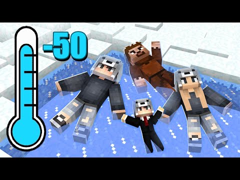 AİLECEK 100 GÜN BUZDA HAYATTA KALMAK 😱 – Minecraft