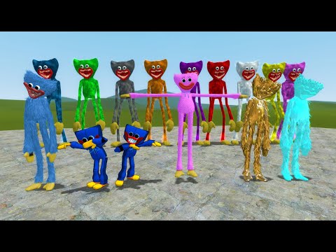 ALL HUGGY WUGGY POPPY PLAYTIME!! Garry's Mod Sandbox