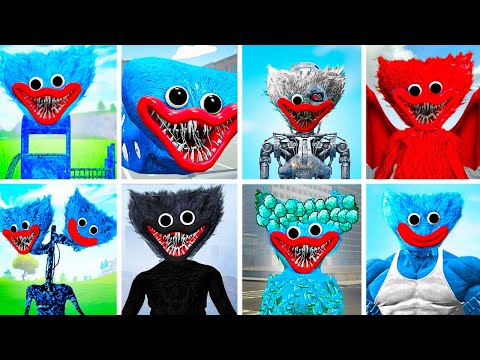 ALL KINDS OF HUGGY WUGGY MUTANTS! Garry's Mod Sandbox!