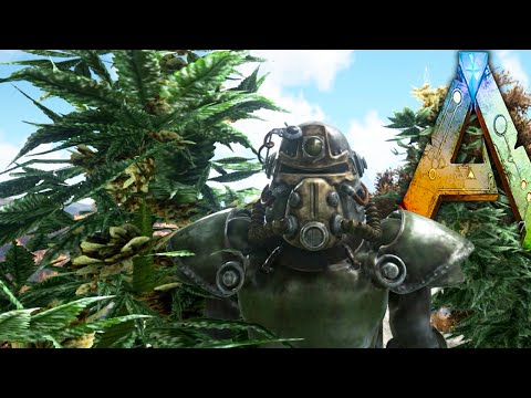 Ark Survival Evolved – Fallout Powersuit, Cannabis (Drugs), Guards – NPC Tribe Gameplay