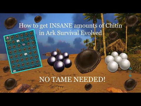 Ark Survival Evolved: How to get Chitin at a low level!(UPDATED VIDEO 2021)