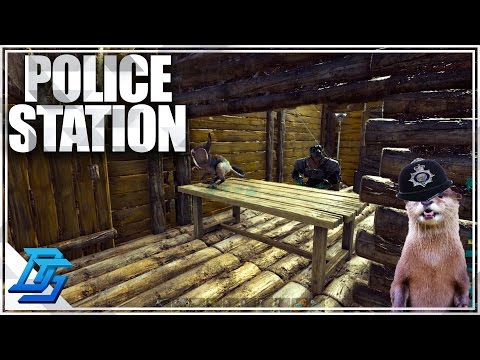 Ark:Survival Evolved -Season 11-Part 16- Super Police Station Build! (PvP-Thieves Island)