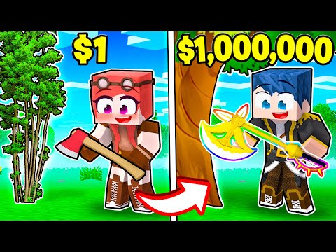 ASCIA DA 1€ VS ASCIA DA 1.000.000€! – MINECRAFT *TYCOON*