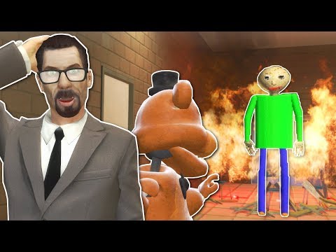 BALDI'S BASICS SCHOOL OF HORROR! – Garry's Mod Gameplay – Gmod Dinosaur Survival
