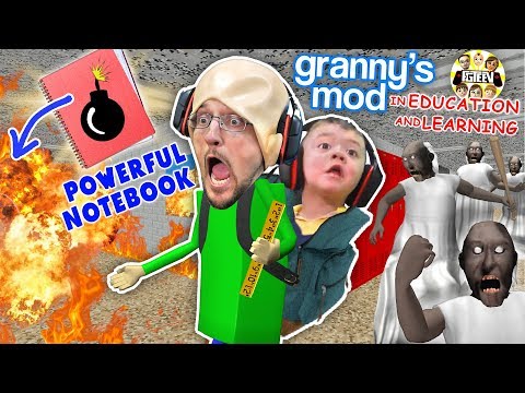 BALDI'S POWERFUL NOTEBOOK! Granny Takes Over The School (FGTEEV Garry's Mod w/ Shawn) Gameplay/Skit