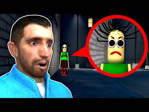 BALDI'S SISTER, BALDINA IS AFTER ME! – Garry's Mod Gameplay