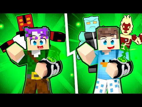 BETO VS ROBIN: BATALHA DE ALIENS COM O OMNITRIX DO BEN 10 NO MINECRAFT!