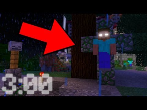 Can You Find Herobrine's Mansion in Minecraft Pocket Edition at 3 AM!?
