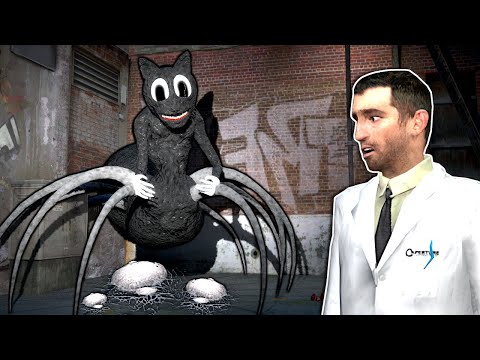 CARTOON CAT SPIDER WANTS TO EAT ME! – Garry's Mod