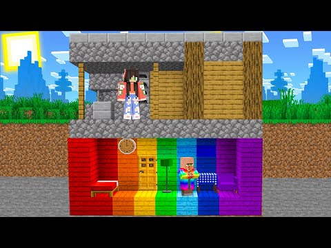 CASA SECRETA COLORIDA EMBAIXO DO FERREIRO NO MINECRAFT