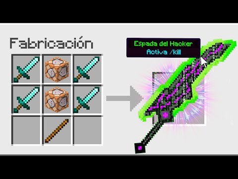 ¿CÓMO CRAFTEAR LA ESPADA del HACKER en MINECRAFT? 💻🗡️ Crafteos 100% Imposibles con Invictor #2