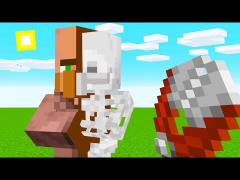 cortei o villager ao meio para ver o que tem dentro dele