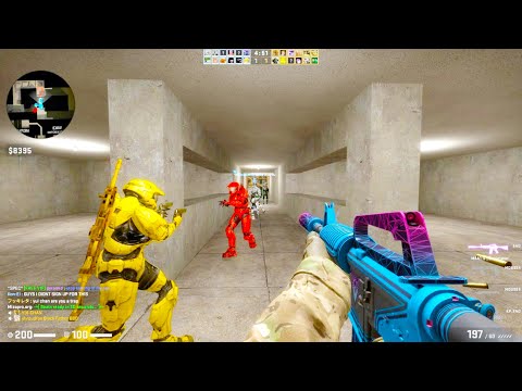 Counter Strike Global Offensive – Zombie Escape mod on ze_barrage_p2 map