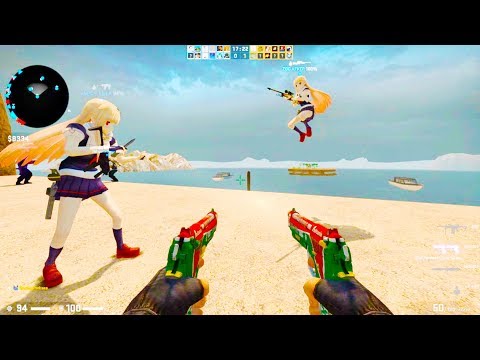 Counter Strike Global Offensive – Zombie Escape mod online gameplay on ze_island_escape map