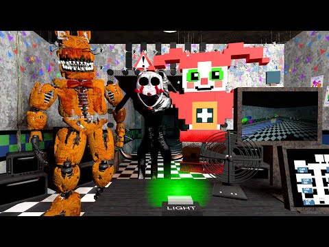 АНИМАТРОНИКИ ПУГАЮТ ОХРАННИКА FNAF 2 COOP ► Garry's Mod