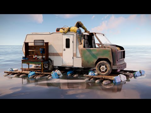 Живу в машине на краю моря Rust/Раст
