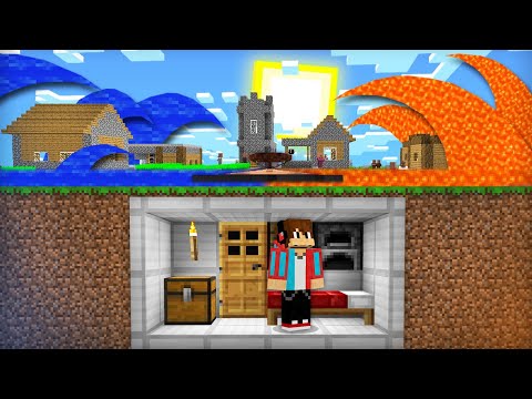 ЦУНАМИ ИЗ ЛАВЫ ПРОТИВ ЦУНАМИ ИЗ ВОДЫ В МАЙНКРАФТ 100% ТРОЛЛИНГ ЛОВУШКА MINECRAFT КОМПОТ