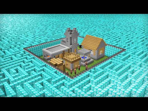 Я ЗАЩИТИЛ ДЕРЕВНЮ ЖИТЕЛЕЙ ЛАБИРИНТОМ В МАЙНКРАФТ 100% ТРОЛЛИНГ ЛОВУШКА MINECRAFT КОМПОТ
