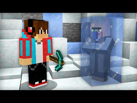 Я НАШЁЛ ЗАМЁРЗШЕГО ЖИТЕЛЯ В МАЙНКРАФТ 100% ТРОЛЛИНГ ЛОВУШКА MINECRAFT КОМПОТ
