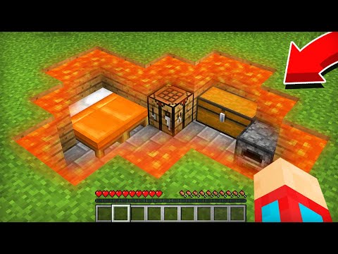 Я НАШЁЛ СЕКРЕТНЫЙ ДОМ ПОД ЛАВОЙ В МАЙНКРАФТ 100% ТРОЛЛИНГ ЛОВУШКА MINECRAFT КОМПОТ