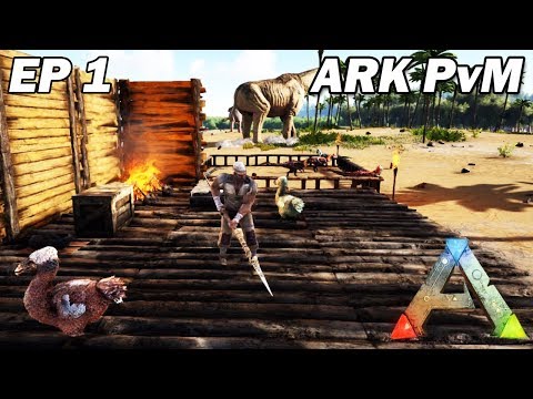 Début de l'aventure solo ! Capturer tous les dinos ! Ark Survival Evolved #1