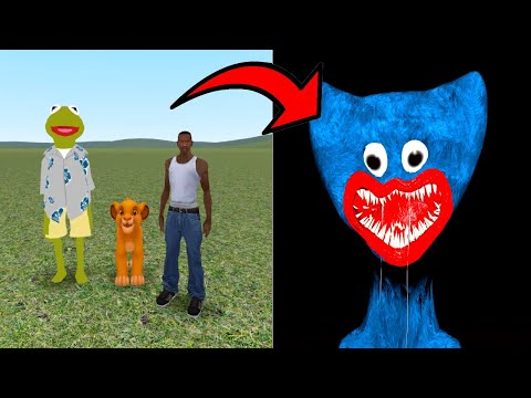 DISTURBING HUGGY WUGGY NPC HAS 9999 HEALTH! – Garry's mod Sandbox