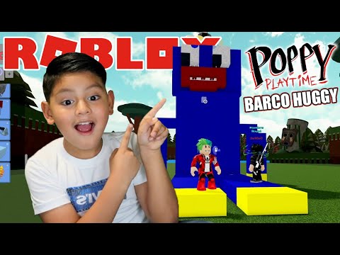 El Barco Huggy Wuggy en Roblox | Buscando el Tesoro de Poppy Playtime | Juegos Karim Juega