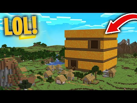 Encontramos una COLMENA de ABEJAS GIGANTE en una ALDEA de MINECRAFT 1.18! 😱