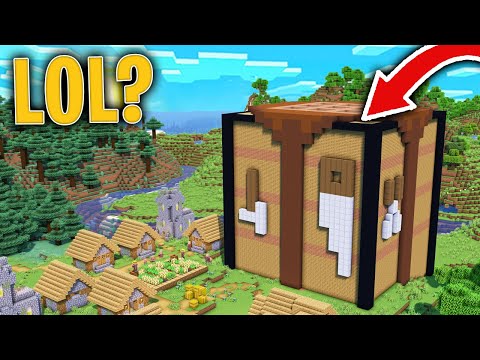 Encontramos una MESA de CRAFTEO GIGANTE en una ALDEA de MINECRAFT 1.18! 😍
