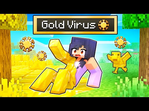 Escaping The GOLD VIRUS In Minecraft!