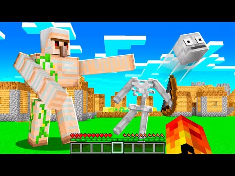 ESSE GOLEM ARRANCA CABEÇA DE ESQUELETO NO MINECRAFT