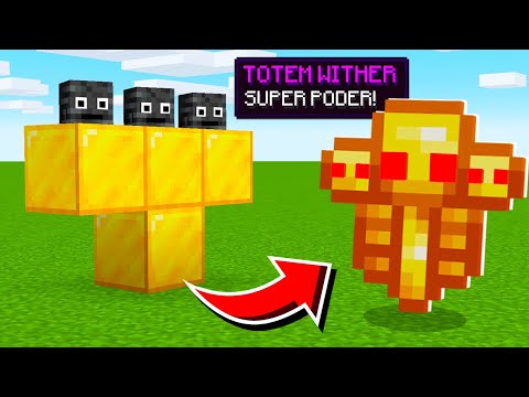 ESSE TOTEM WITHER ME DEIXOU IMORTAL NO MINECRAFT