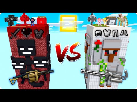 🌹ЧАНК ВИЗЕРА ПРОТИВ ЧАНКА ЖЕЛЕЗНОГО ГОЛЕМА В МАЙНКРАФТ! ТРОЛЛИНГ MINECRAFT ШЕДИ ЛЕСКА И НУБИК