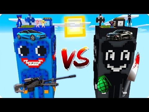 🙀ЧАНК ХАГГИ ВАГГИ ПРОТИВ ЧАНКА МУЛЬТЯШНОГО КОТА В МАЙНКРАФТ ТРОЛЛИНГ MINECRAFT ШЕДИ ЛЕСКА И НУБИК
