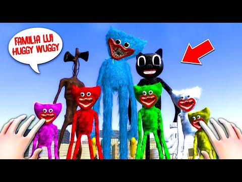 FAMILIA lui HUGGY + CARTOON Cat in BUCURESTI la 1 DIMINEATA!