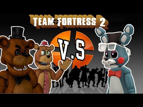 FIGHTING AGAINST FNAF BOTS! || Team Fortress 2