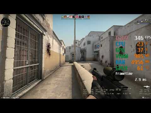 GeForce RTX 2060 — AMD Ryzen 5 3600 — CSGO Counter-Strike Global Offensive FPS Test Low