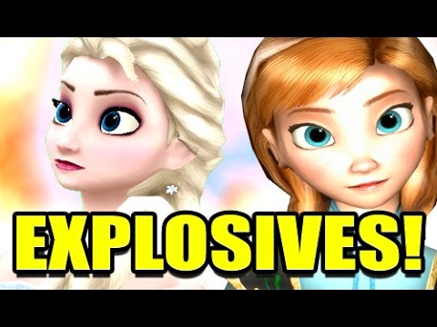 Gmod FROZEN ANNA & ELSA EXPLOSIVES MOD! (Garry's Mod)