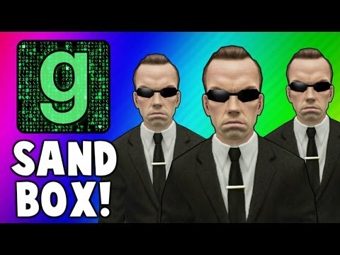 Gmod Matrix – Slow Motion Mod, Hungry Hippos, Dodgeball (Garry's Mod Sandbox Funny Moments)
