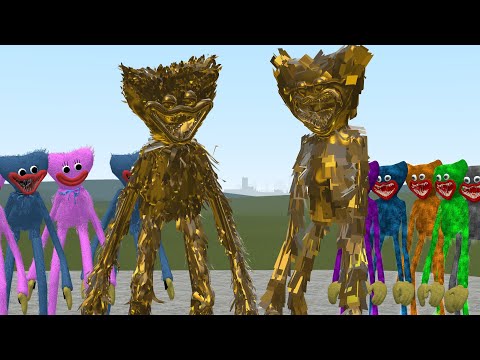 GOLDEN OLD HUGGY WUGGY VS GOLDEN NEW HUGGY WUGGY!! Garry's Mod [Poppy Playtime]