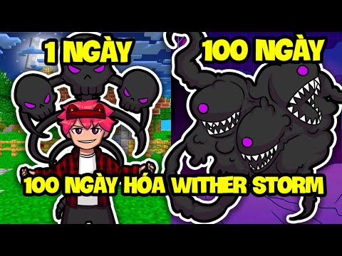 HACHI 100 NGÀY NUÔI WITHER STORM TRONG MINECRAFT*HACHI 100 NGÀY*