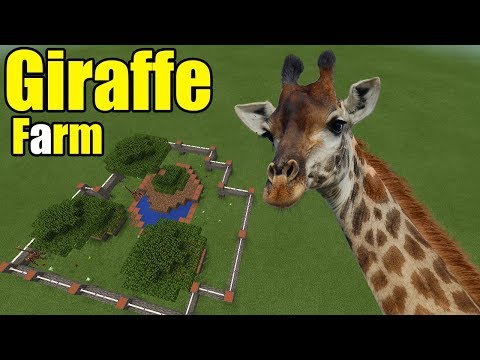 How to Make a Giraffe Farm | Minecraft PE