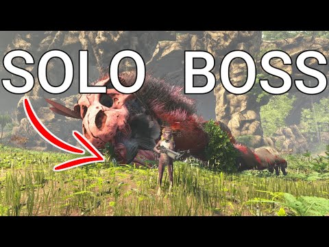 HOW TO SOLO LOST ISLAND ALPHA BOSS FIGHT BEST METHOD EASY!!! ARK: Survival Evolved