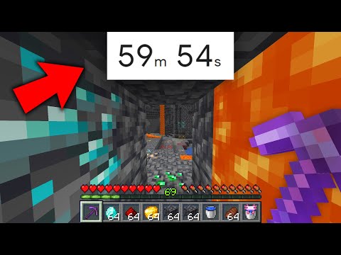 I Mined in a Straight Line for 1 Hour in Minecraft 1.18…