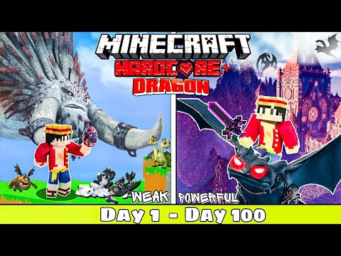 I Survived 100 Days In KINGDOM OF DRAGONS In Minecraft (हिन्दी) Part-1…