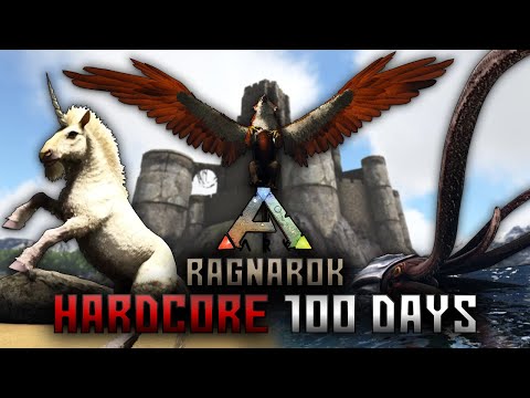I Survived 100 Days on Ragnarok in Hardcore ARK Survival Evolved